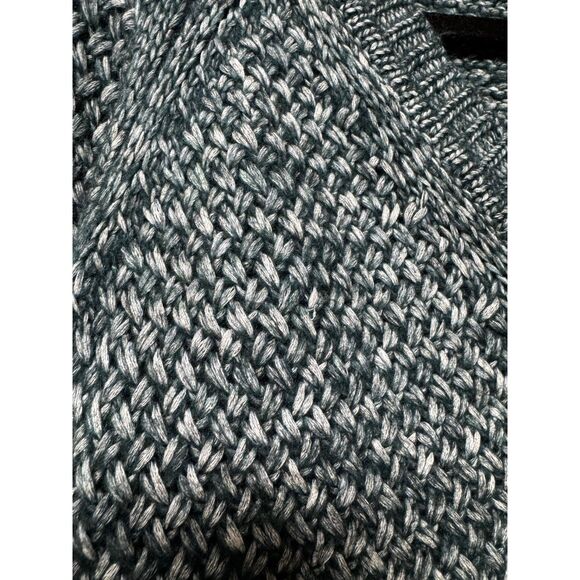 THEORY Slouchy V-Neck Cloud Sweater, Marled Green, Sz M - Picture 8 of 8